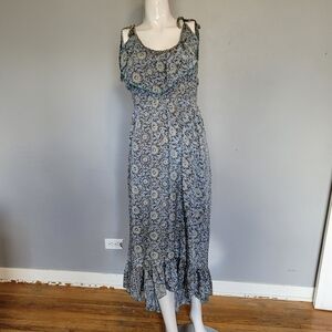 Chai Fashions Silk Sari Inspired Maxi, VGUC, Size M